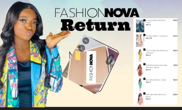 Fashion nova return label