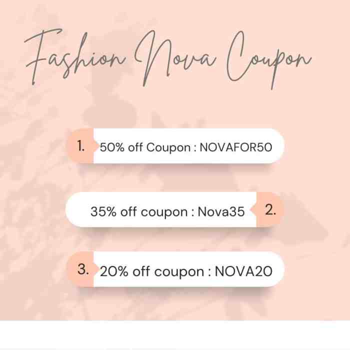 Fashion nova 50 promo code