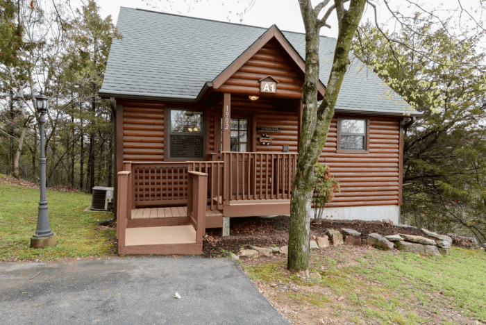 Cabin cabins bedroom one branson woods a1 piney mo log rentals top